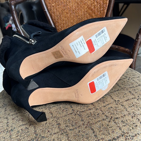 New Alexandre Birman Mirabella Sheep Fur Booties - Picture 6 of 9